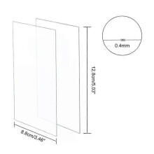 (AECH-10085) 30 fogli di plexiglass da 04 mm, cornice per foto da 5x3 pollici, foglio di ricambio in