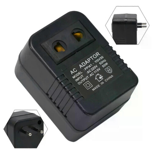Convertidor de voltaje de viaje (220 V a 110 V, 100 W) 2