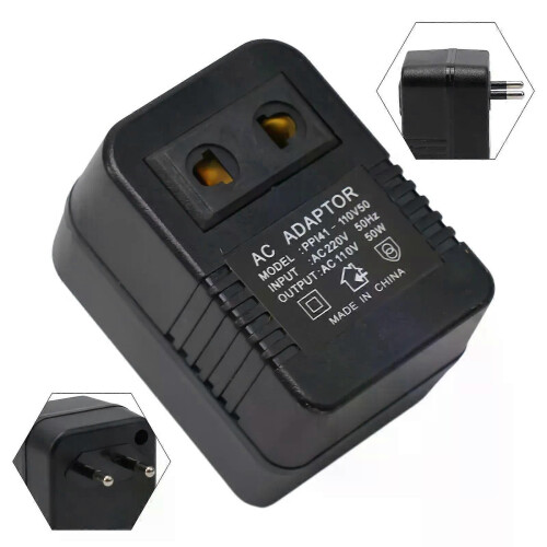 Convertidor de voltaje de viaje (220 V a 110 V, 50 W)