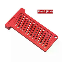 (Metric(65MM)) )Woodworking Scribe Metric/Inch Precision T-Ruler Aluminum Pocket Marking Gauge Carpentry Cross Calibration