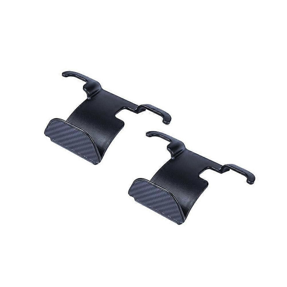 (Style Bb) Car Trunk Hooks 2Pcs Clip-On Pu Leather Headrest Bag Cargo Hook For Tesla Model 3/Y Black 9013291336001