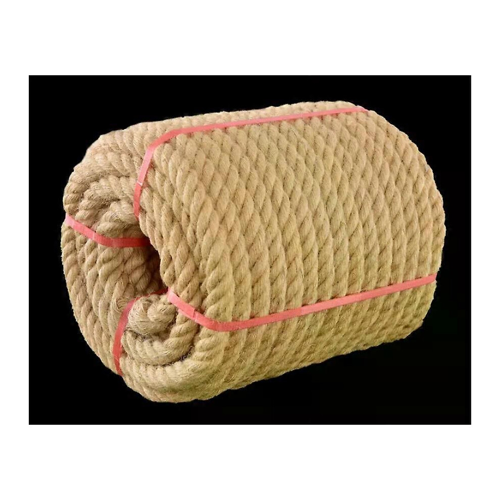 (4Mm) 14Mm 5/10/30M Natural Jute Rope Twine Rolls Rope Hemp Twisted Cord Macrame String Pet Scratching Handmade 9013291358652