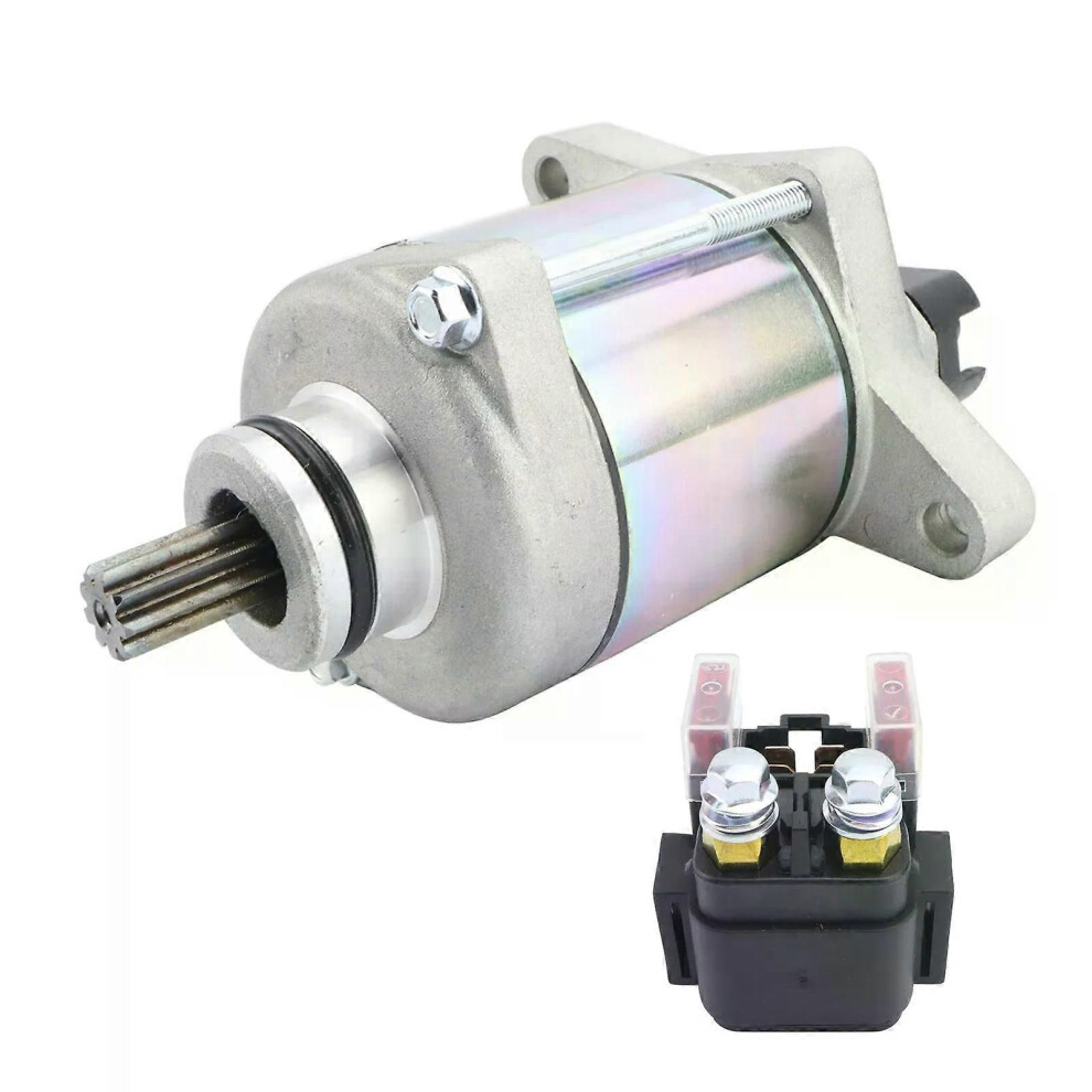 (2 Pcs Set) Motorcycle Engine Starter Motor And Relay For Ktm 250 300Cc Xc Xc-W Exc For Husqvarna Te250 Te300 Tx300 9013291353480