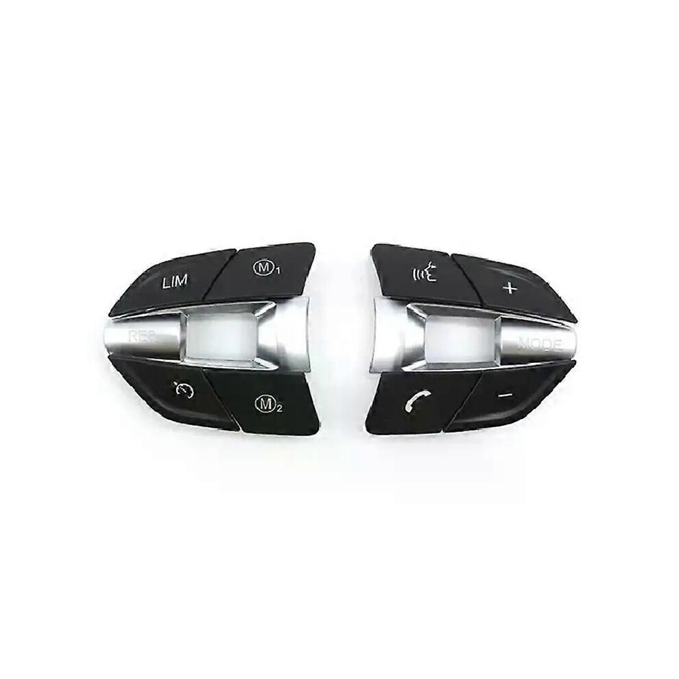 (Blacksilver B) Car Steering Wheel Button Knob Replacement For Bmw F10 F11 F30 F31 F34 F01 F02 F07 F06 F12 F25 F26 F15 9013291332416