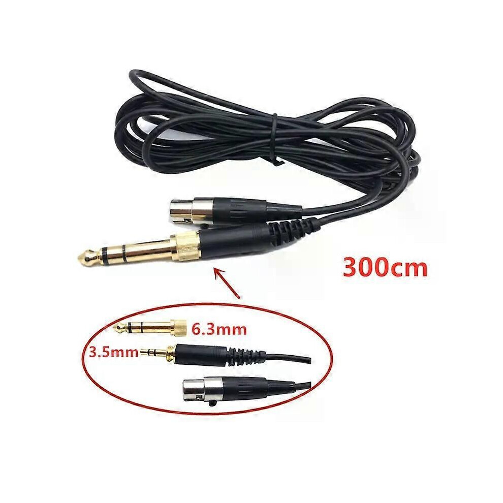 (B 300Cm) 63/35Mm Jack To Mini Xlr Female Headphone Cable Audio Line Cord For Akg Q701 K702 K240 K141 K271 K171 9013291353534