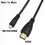 Câble audio-vidéo micro HDMI (1 m) compatible HDMI vers micro HDMI V14 M/M 1080p/1440p 3