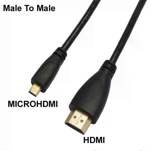 Câble audio-vidéo micro HDMI (1 m) compatible HDMI vers micro HDMI V14 M/M 1080p/1440p 2