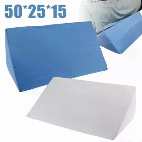 (B) Wedge 45 Degree Comfortable Body Triangular Turn Over Back Lumbar Support Lateral Pillow Sleeping Leg 1
