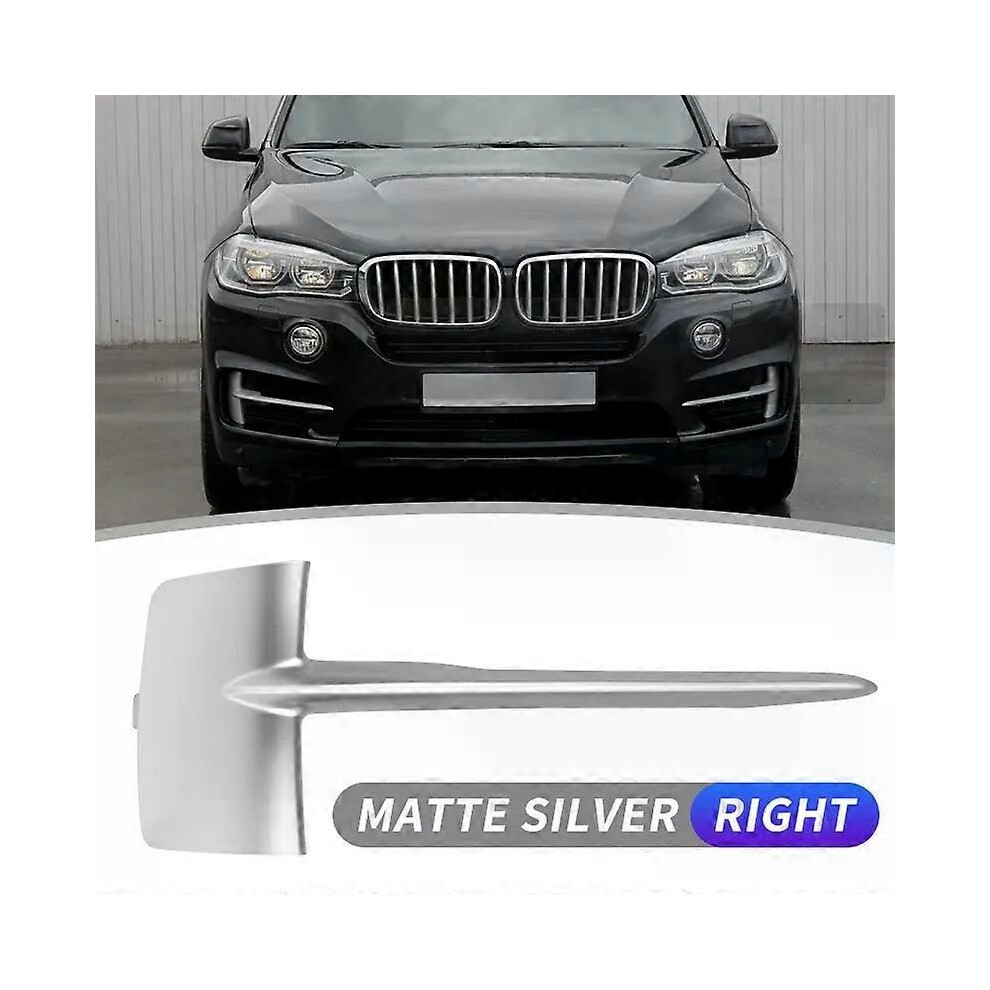 (1Pc Matte Rh) 51117303113 51117303114 Front Bumper Grille Trim Molding Abs For Bmw X5 F15 35I 35Ix 35Dx 40Ex 2014 Silver 9013291356832