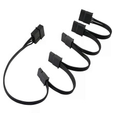 Cavo splitter di alimentazione per disco rigido Molex 4 pin IDE 1 a 5 SATA 15 pin per fai da te
