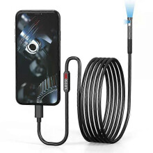 (Doppia lente) 2MP 1080P 8mm Doppia lente per iPhone ISO OTG USB Endoscopio Telecamera CMOS Boroscopio