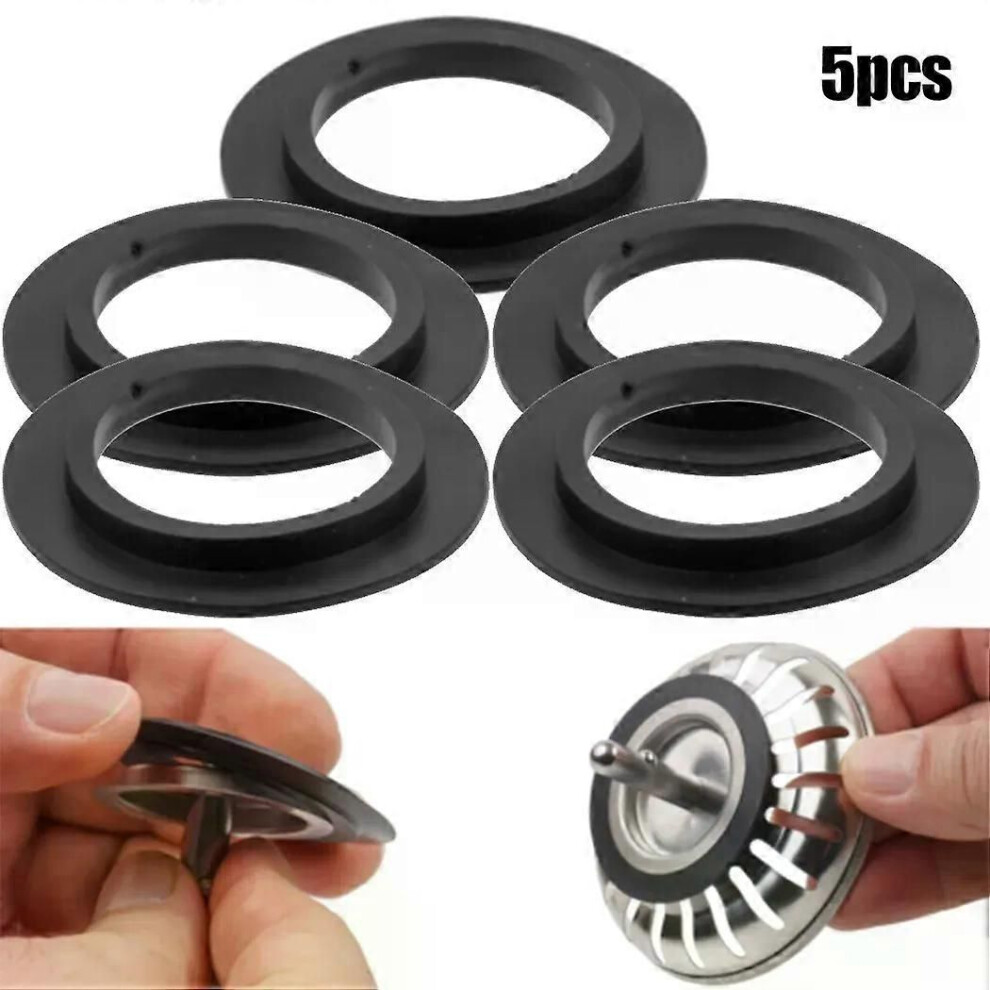 (For 82 83mm) 5Pcs Kitchen Sink Rubber Seal For Franke Basket Strainer Plug Kitchen Bathroom Sink Drain Seal Gasket-image-OPC-PJG5HT9-NEW