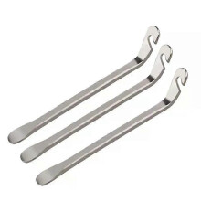 (Plateado - 3 piezas) Juego de 3 palancas para reparar cámaras de bicicleta, herramienta de acero para