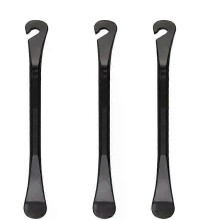 (Negro - 3 piezas) Juego de 3 palancas para reparar cámaras de bicicleta, herramienta de acero para