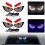 (B) 1 Set Car Devil Eyes Light Modification Eye Animation Led Display Decor Pixel Panel Window Trim Lamp 2