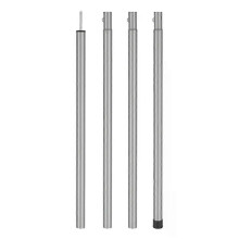(Silver) Portable Canopy Awning Support Pole 25mm Beach Shelter Tarp Awning Pole Detachable Accessories for Backpacking
