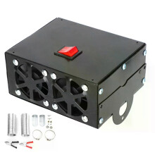 (24V) 12V/24V Car Heater Warmer Defroster Portable Truck Demister Mute Fast Heating Fan 600W Winter Car Accessories