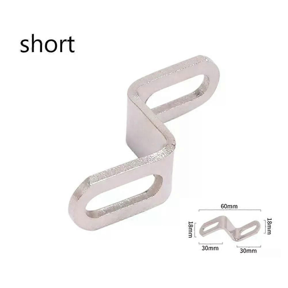 (Short) Motorcycle Universal Exhaust Bracket Muffler Pipe Z Type Mounting Clamp Bracket Long Strip Piece Fixed 9013291371613