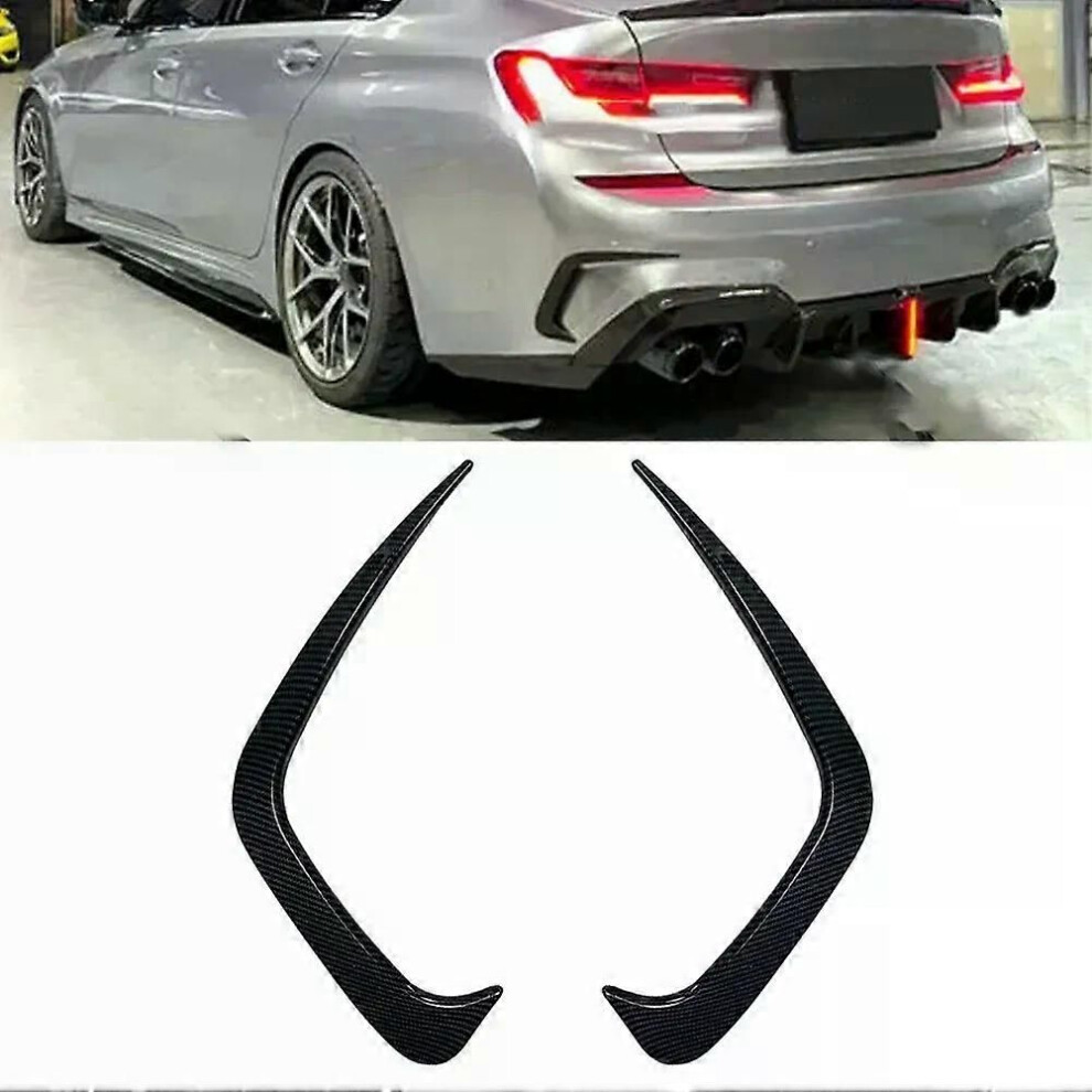 (Carbon Fiber Look) Vent Sticker Rear Bumper Spoiler Parts Vehicle Accessories Replacement For Bmw G20 G28 - Practical Useful 9013291371637