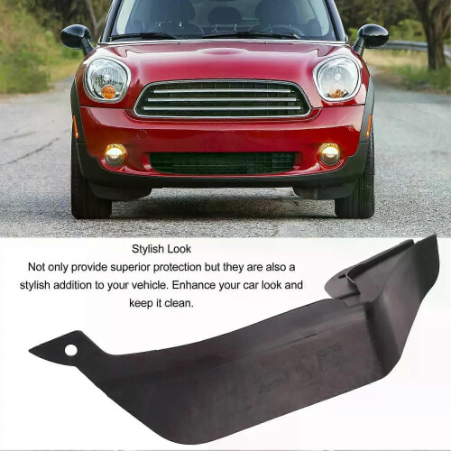(Left) Front Bumper Splash Guard Protective Sturdy Stylish Look Mud Flap Replacement for Cooper R60 R61 Car 1