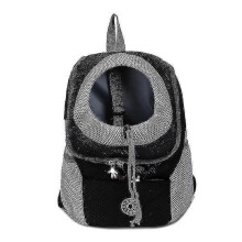 (S, Black) Travel Pet Dog Carrier Puppy Travel Mesh Backpack Front Portable Shoulder Bag Best Gift