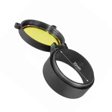 (30 mm) Kiväärin tähtäinkiikarin linssin suojus, jousitettu, nopeasti avattava, pölytiivis suojus 30–69