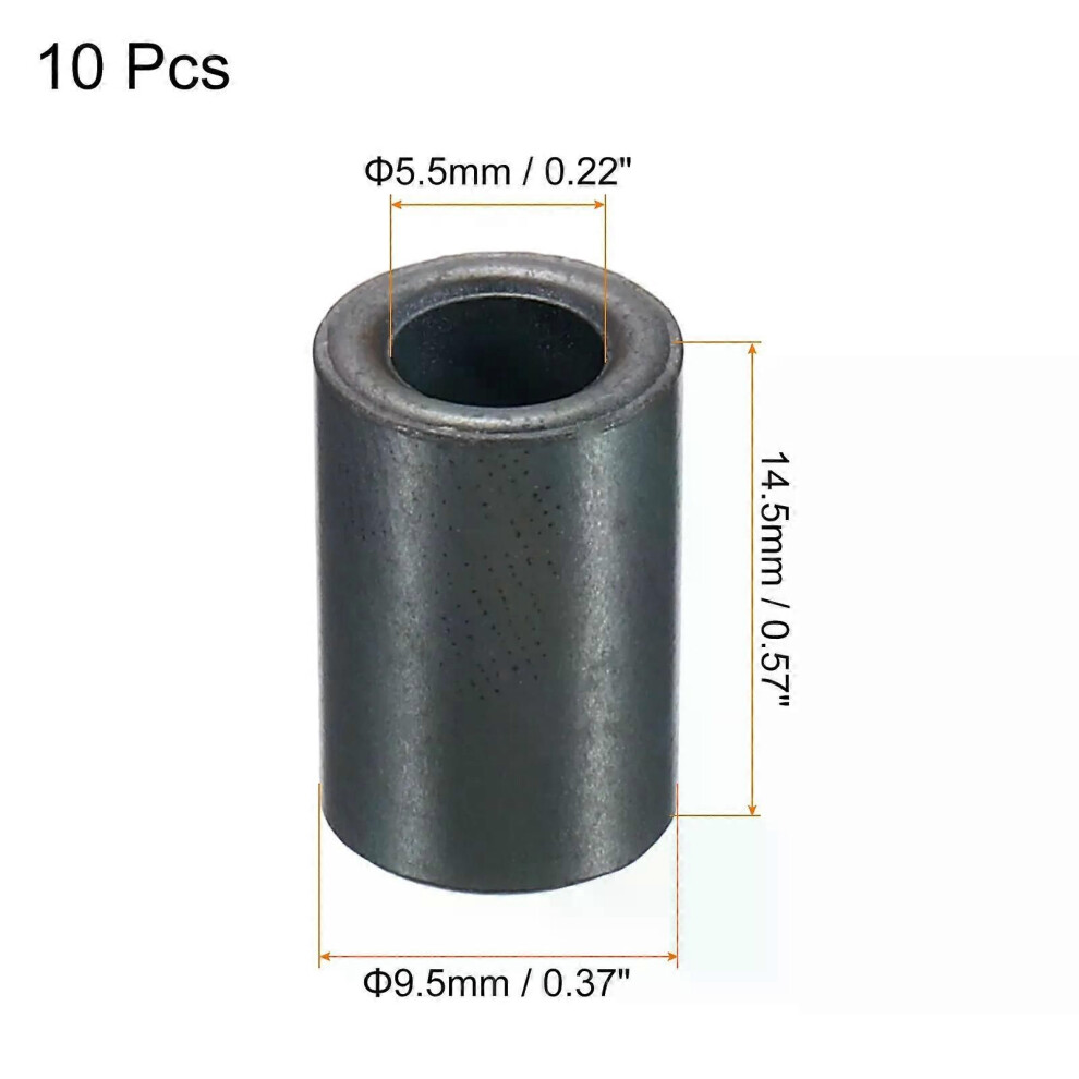(9.5Mmx5.5mmx14.5mm) 10Pcs 95-25Mm Od Ferrite Toroid Core Transformer Inductor Coil Ring Black For Emi/Rfi Filters Audio 9013291361904