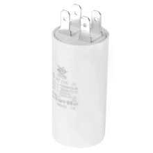 (8uf) CBB60 8uf-100uf Running Capacitor AC 450V 4 Pins 50/60Hz Double Insert Cylinder Bottom for Air Conditioner
