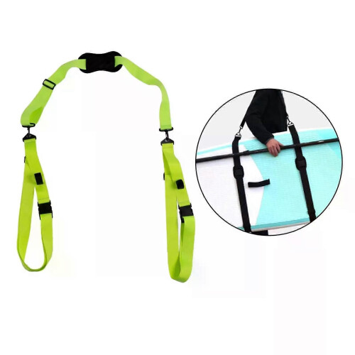 (vert) Sangle de transport robuste pour planche de surf, canoë et wakeboard 1