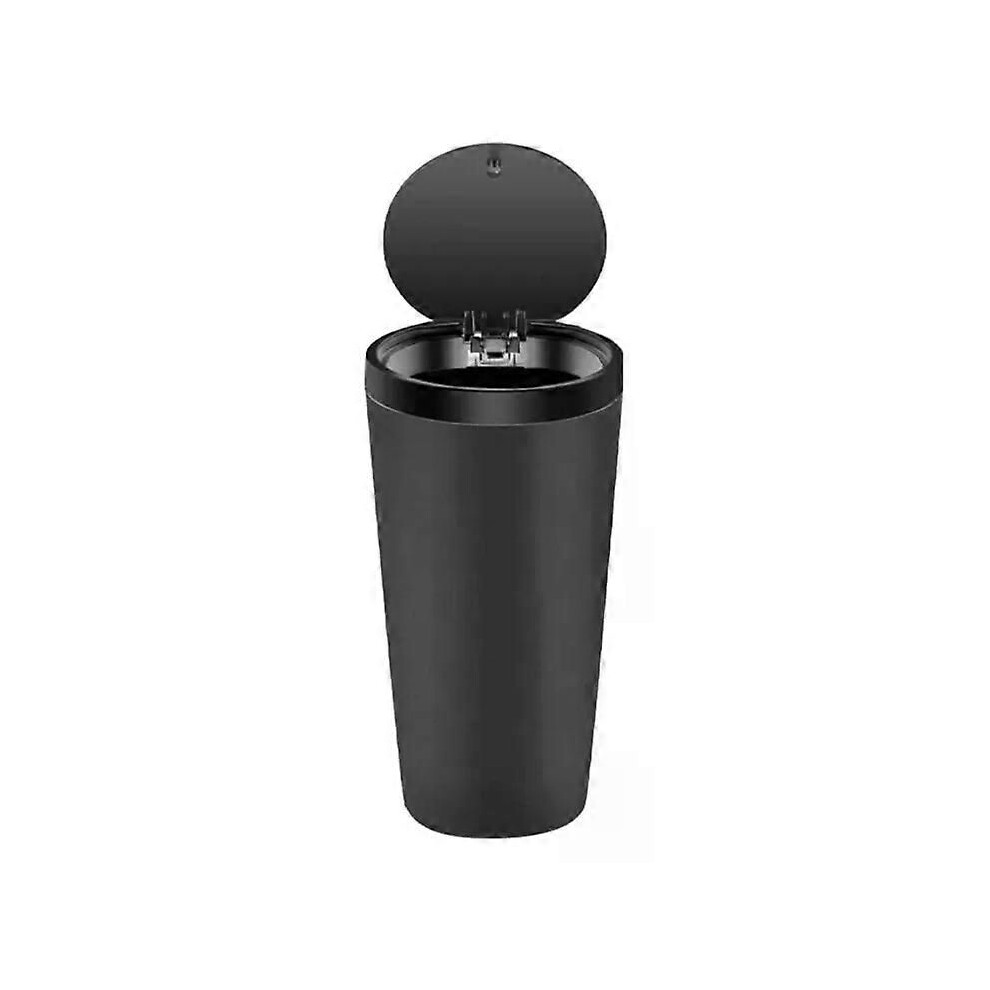 (Black) Car Trash Can Cup Holder Bin Leak-Proof Odor Blocking Waterproof Accessory Garbage For Suvs Sedans Truck Black 9013291375185