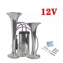 (12V) Dual electric air horn kit with compressor 12V 24V 600DB super loud dual horn speakers for vehicle car