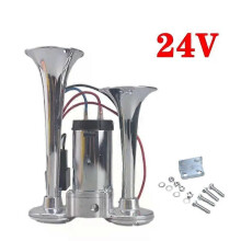 (24V) Dual electric air horn kit with compressor 12V 24V 600DB super loud dual horn speakers for vehicle car