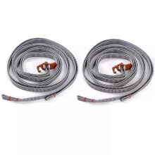 (Naranja) 2 correas de sujeción para equipaje con hebilla, ideales para viajes, camping y mochilas.