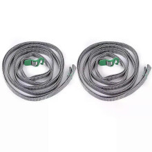 (Verde) 2 correas de sujeción para equipaje con hebilla, ideales para viajes, camping y mochilas.