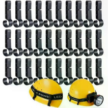 (10pcs) 10PCS/Set Headlight Helmet Clip Non-slip Plastic Easy To Install Helmet Hook Headlight Fixing Accessories