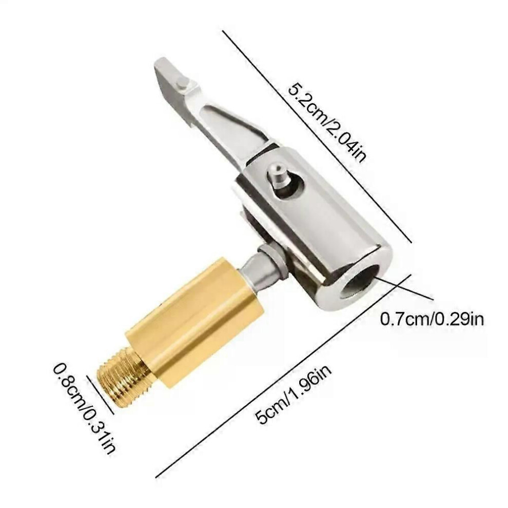 (Do Not Deflate) 1 Pcs Portable Inflatable Pump For Car Tire Air Chuck Compressor Tire Inflator Tire Chuck With Barb 9013291380479