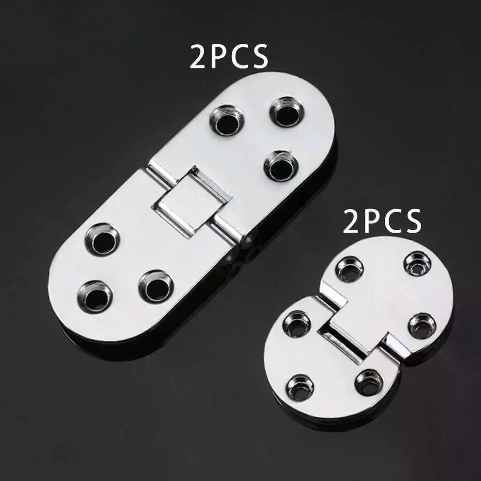 (5Cmx2.95cmx0.4cm) 2Pcs Flip Top Hinges Folding Table Hinges Round Edge Hinges For Computer Table Wardrobe Cabinet Butler 9013291376199