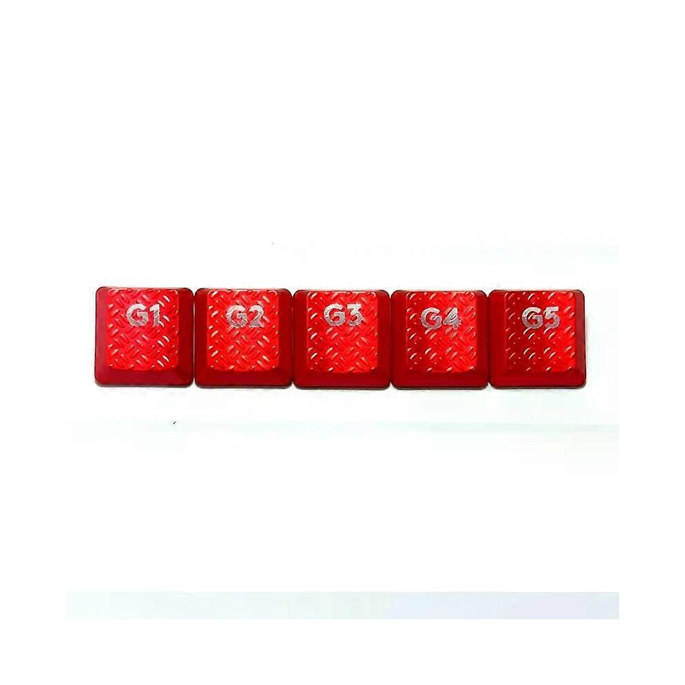 (Red) 5pcs Key Cap G1 G2 G3 G4 G5 Keycaps Replacement for Logitech G915 G913 G813 Mechanical Keyboard DIY-image-OPC-PJG5KXG-NEW