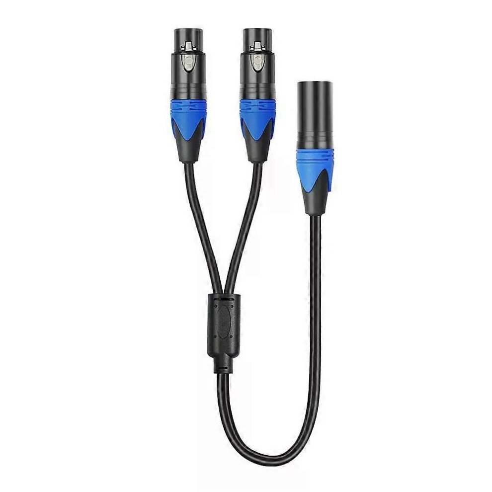 (Mff) 50Cm Xlr Splitter Cable 1 Xlr Female To 2 Xlr Male Xlr Y-Splitter Adapter Cable Microphone Splitter 9013291359994