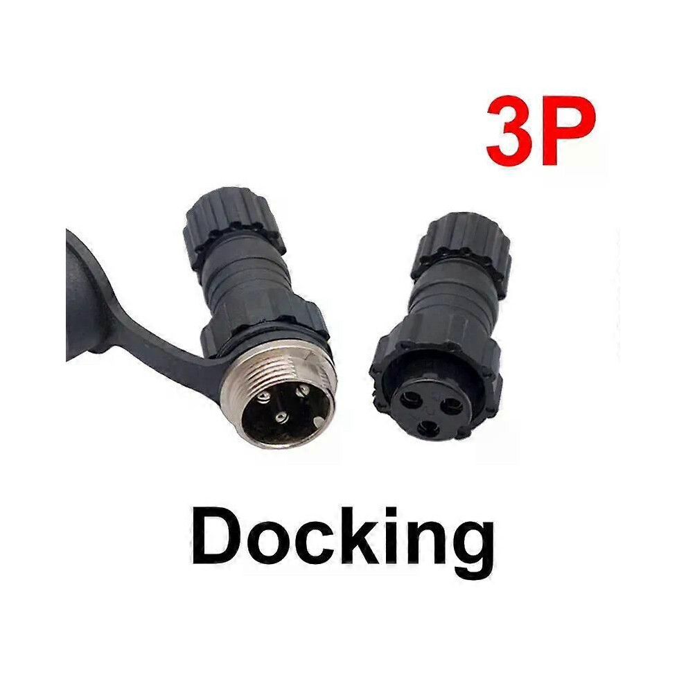 (Docking 3P) 1Pcs Gx16 Connector M16 Waterproof Back Nut Docking Male&Female Plug And Socket 2Pin3pin4pin5pin6pin7pin8pin9pin 9013291380738
