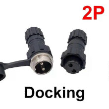 (Docking 2P) 1Pcs GX16 Connector M16 Waterproof Back Nut Docking Male&Female Plug And Socket 2pin3pin4pin5pin6pin7pin8pin9pin