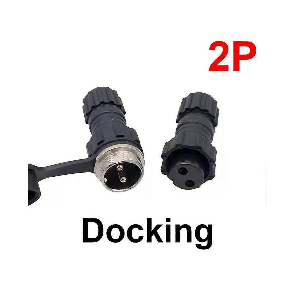 (Docking 2P) 1Pcs Gx16 Connector M16 Waterproof Back Nut Docking Male&Female Plug And Socket 2Pin3pin4pin5pin6pin7pin8pin9pin 9013291380721