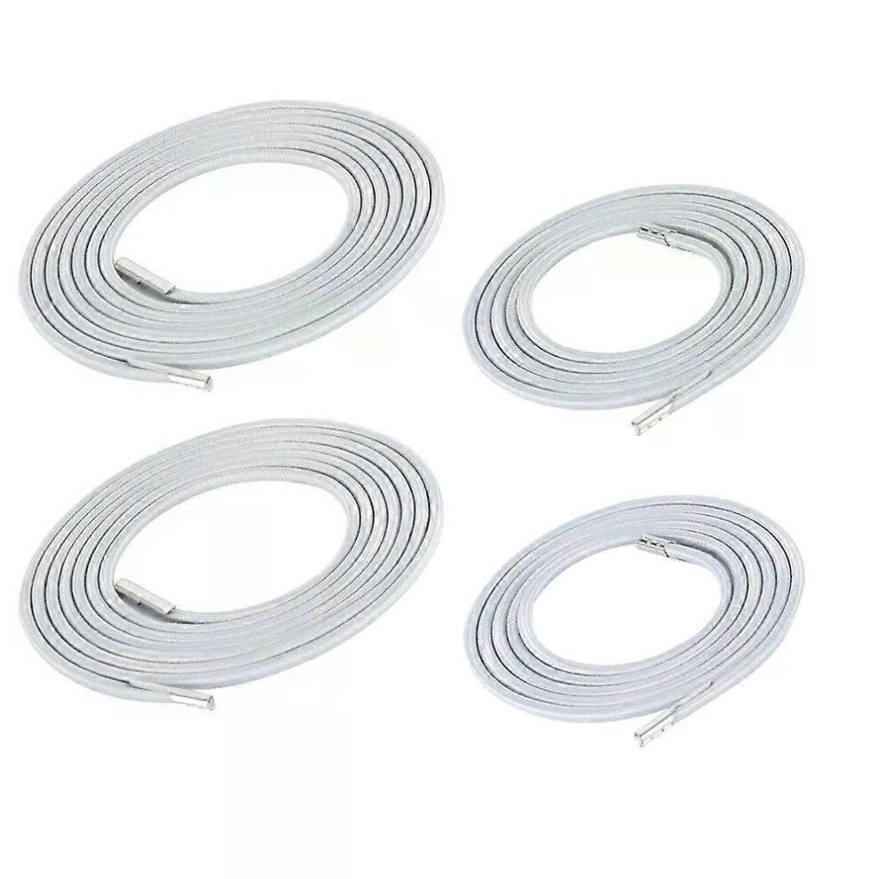 (Grey) 4Pcs Elastic Cord Folding Chair Reinforcement Replacement Bungee Rope Zero Gravity Recliner Laces Part 9013291363106