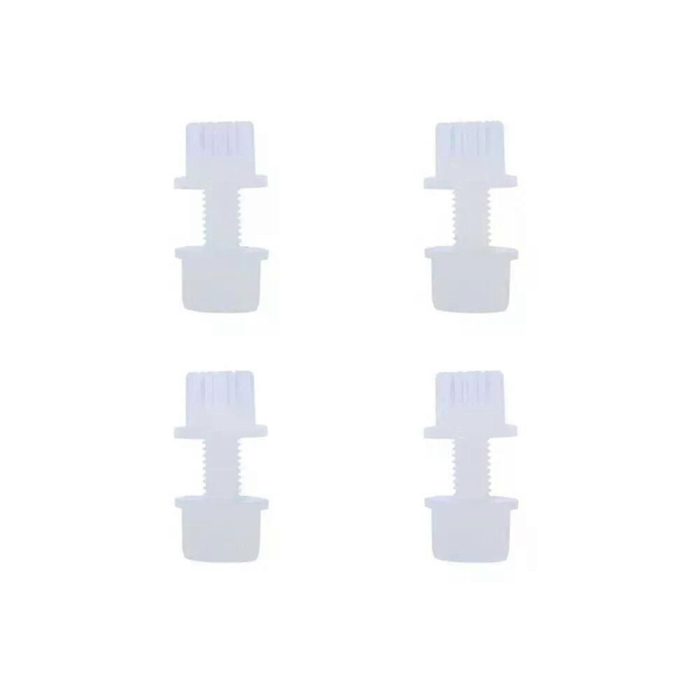 (White) Convenient Motorcycle License Plate Screw Set Sturdy Nylon Fasteners Reliable Nylon License Plate Fasteners White 9013291380776