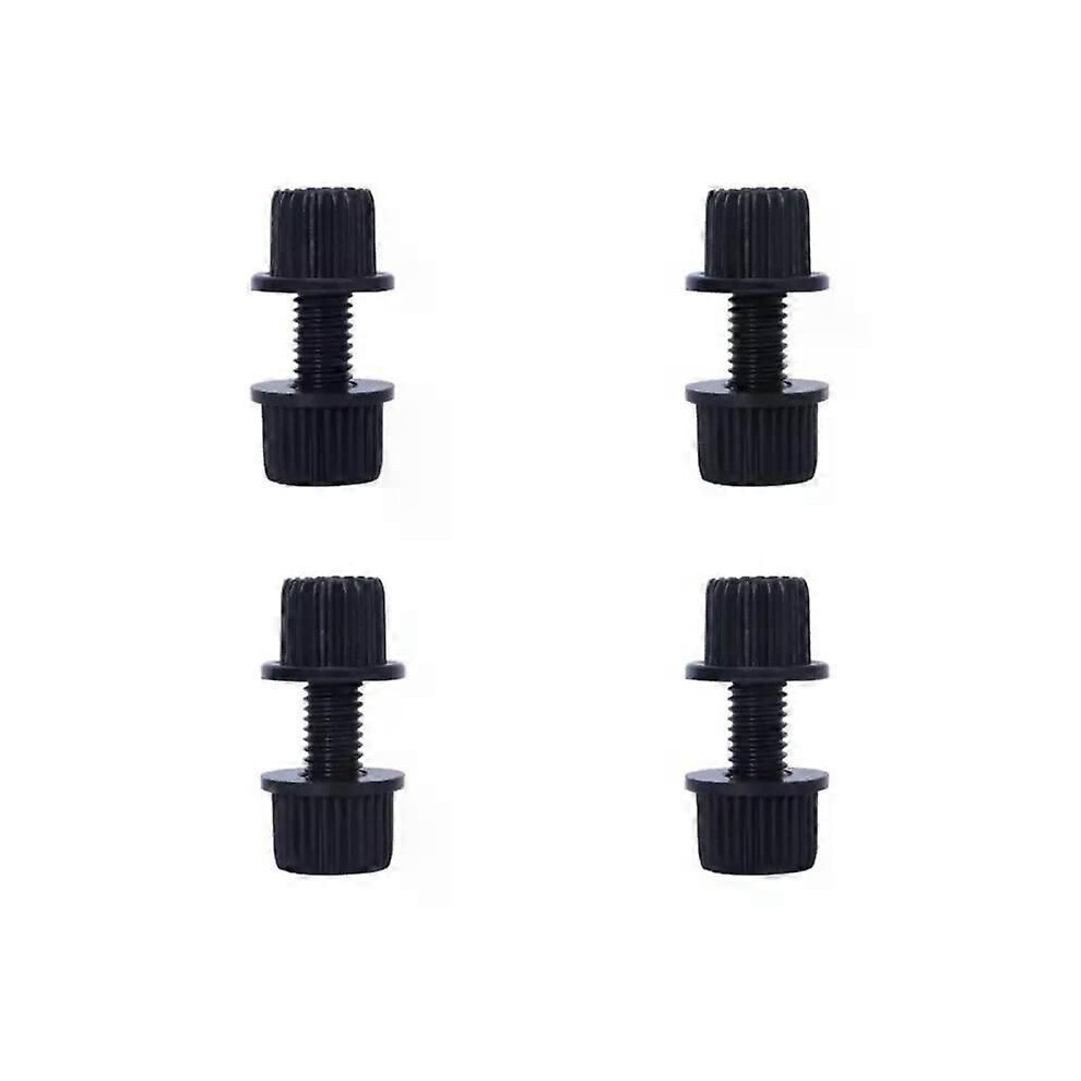 (Black) Convenient Motorcycle License Plate Screw Set Sturdy Nylon Fasteners Reliable Nylon License Plate Fasteners Black 9013291380783