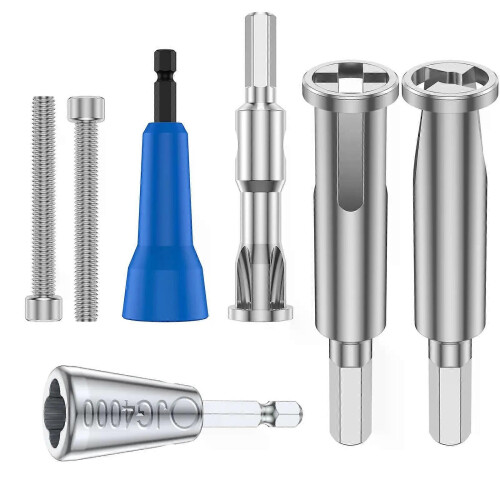 (B Set) Wire Twister Tool for Drill Wire Nut Twister Wire Stripper Tool Connector Driver with Chuck Cable Quick 1