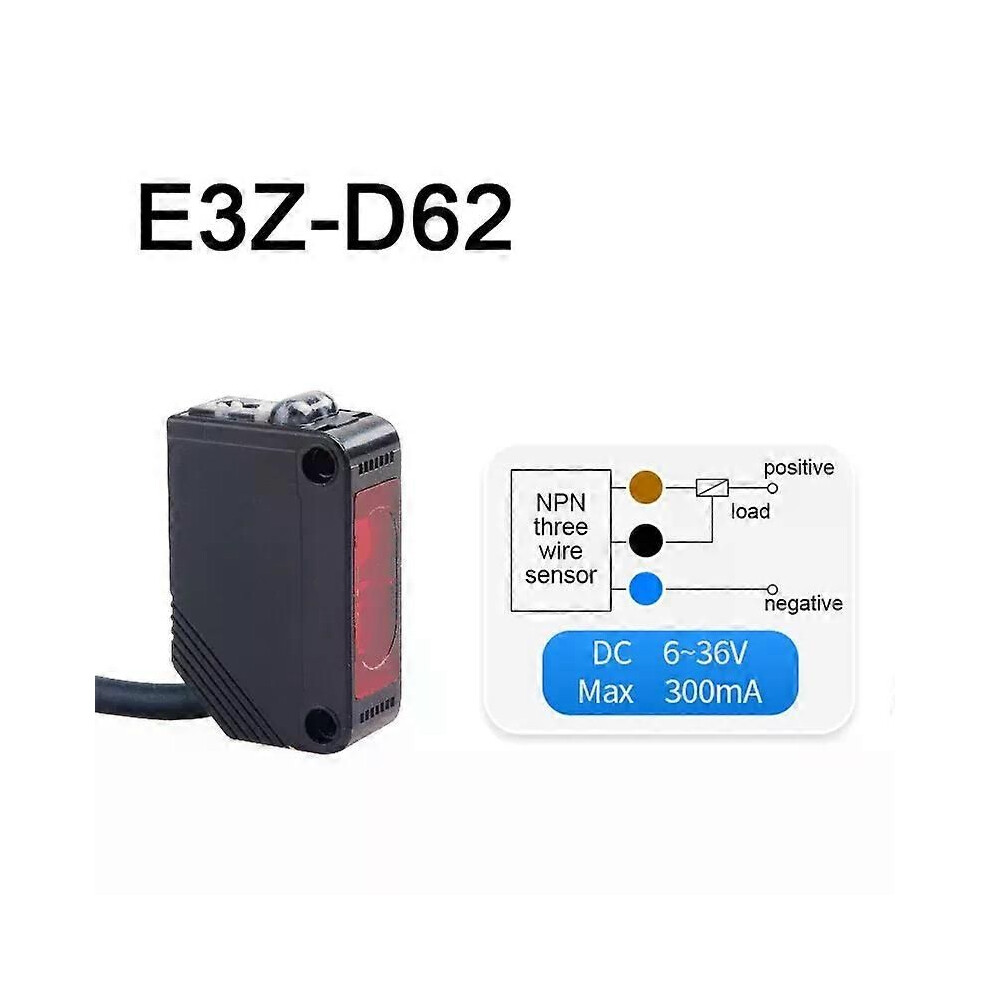(E3z-D62) Infrared Diffuse Reflection Type Photoelectric Switch Sensor Switchs E3z-D61 E3z-D62 E3z-D81 E3z-D82 9013291381285