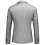 (S, Grey) Mens Business Casual One Button Notched Lapel Solid Color Suit Jacket 2