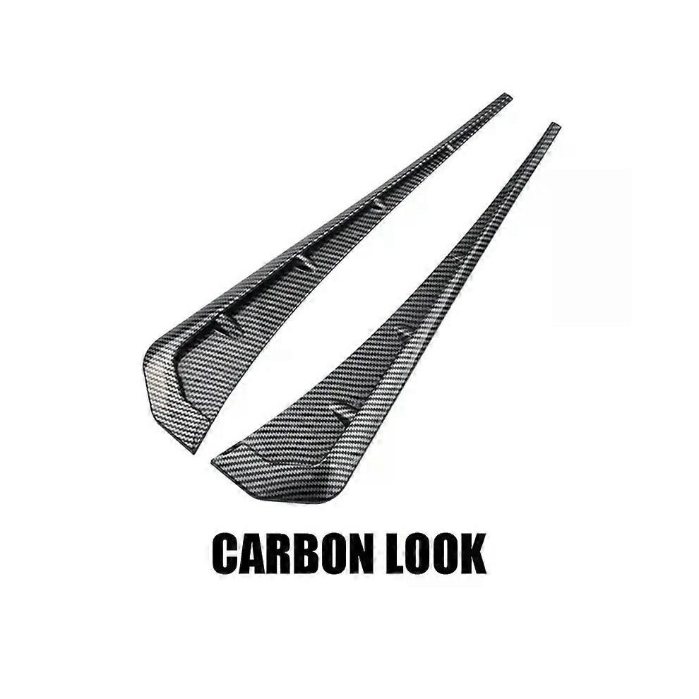 (Carbon Look) Fits - Honda Accessories Civic 10Th Gen Front Fender Side Vent Air Flow Intake Carbon Fiber Print Black 9013291384798