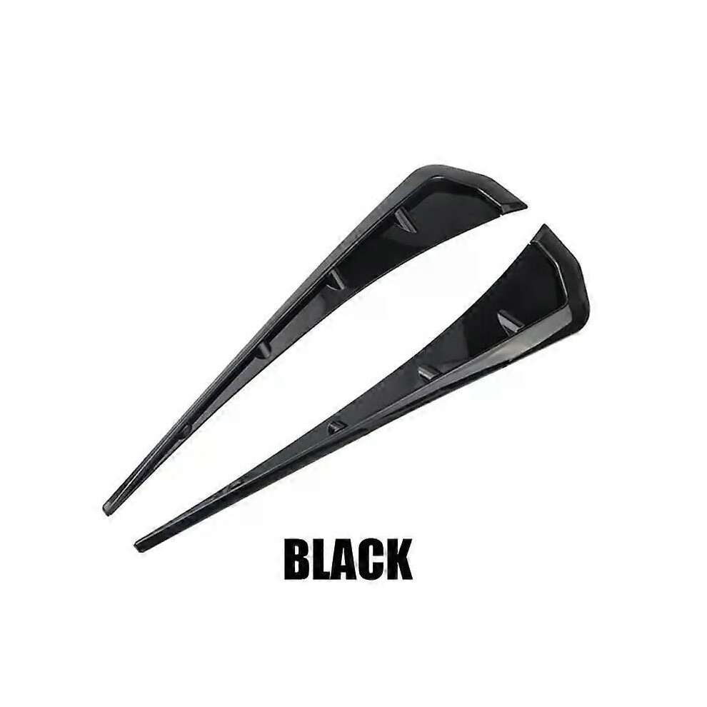 (Black) Fits - Honda Accessories Civic 10Th Gen Front Fender Side Vent Air Flow Intake Carbon Fiber Print Black 9013291384781
